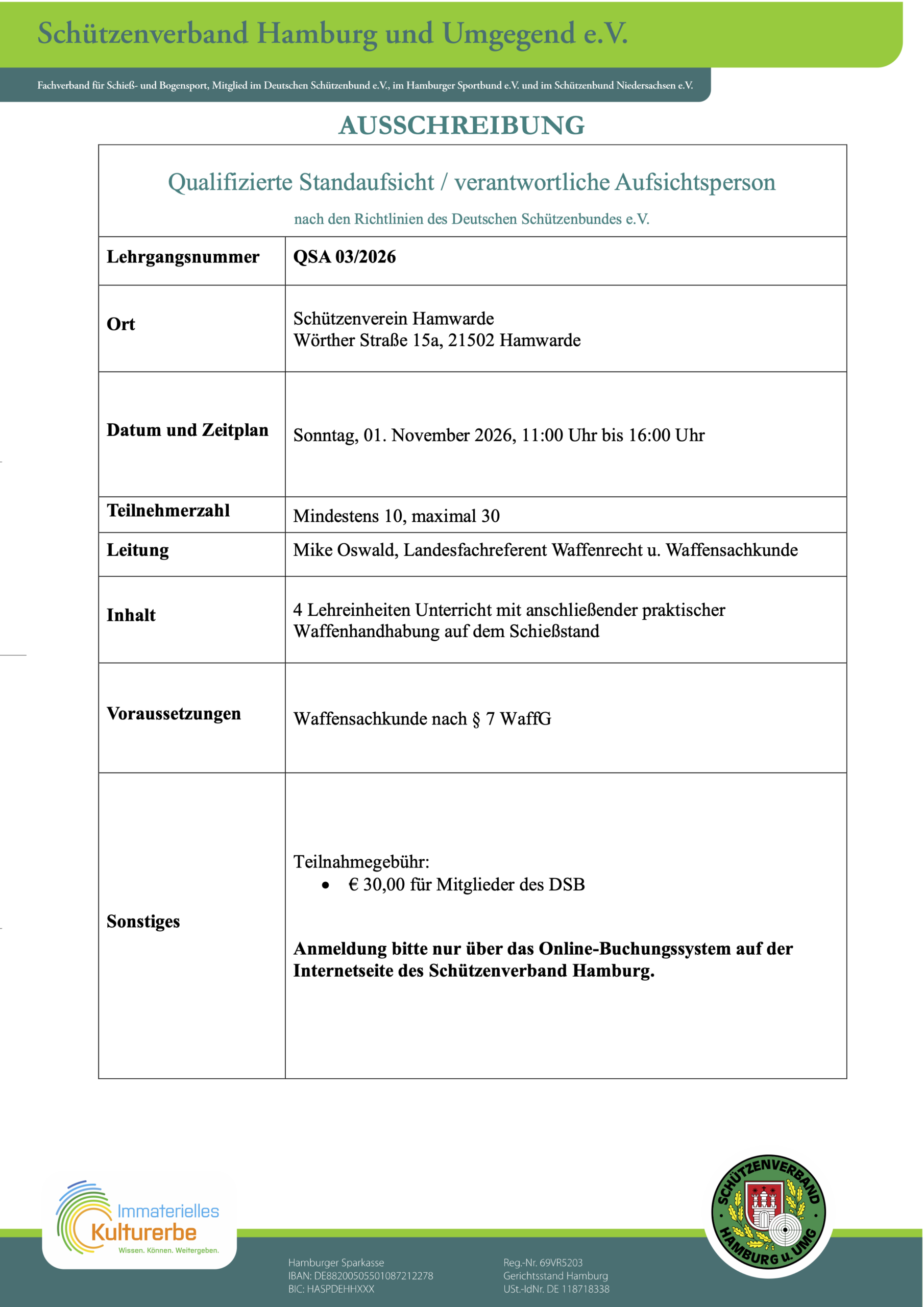 QSA 03-2026 Standaufsicht